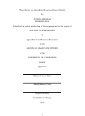 Cover page: Three Essays on Agricultural Land and Labor Markets