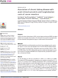 Cover page: Association of chronic kidney disease with acute clinical outcomes and hospitalization costs of cancer resection.