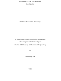 Cover page: Printable Mechanical Autonomy