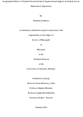 Cover page: Longitudinal Effects of Teacher Perceived School Organizational Support on Student Social- Emotional Competencies