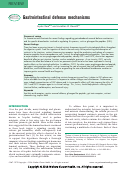 Cover page: Gastrointestinal defense mechanisms