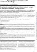 Cover page: Imaging patterns predict patient survival and molecular subtype in glioblastoma via machine learning techniques