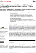 Cover page: A Meta-Analysis to Assess the Efficacy of HER2-Targeted Treatment Regimens in HER2-Positive Metastatic Colorectal Cancer (mCRC).