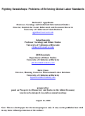 Cover page: Fighting Sweatshops: Problems of Enforcing Global Labor Standards