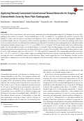 Cover page: Applying Densely Connected Convolutional Neural Networks for Staging Osteoarthritis Severity from Plain Radiographs