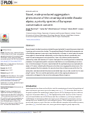 Cover page: Novel, male-produced aggregation pheromone of the cerambycid beetle Rosalia alpina, a priority species of European conservation concern.