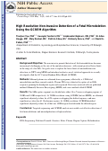 Cover page: High resolution non‐invasive detection of a fetal microdeletion using the GCREM algorithm