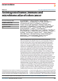 Cover page: An integrated tumor, immune and microbiome atlas of colon cancer.