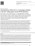 Cover page: Overexpression of KLC2 due to a homozygous deletion in the non-coding region causes SPOAN syndrome