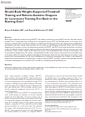 Cover page: Should Body Weight–Supported Treadmill Training and Robotic-Assistive Steppers for Locomotor Training Trot Back to the Starting Gate?