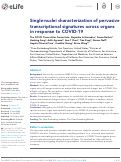 Cover page: Single-nuclei characterization of pervasive transcriptional signatures across organs in response to COVID-19