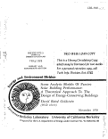 Cover page: SOME ANALYTIC MODELS OF PASSIVE SOLAR BUILDING PERFORMANCE: A THEORETICAL APPROACH TO THE DESIGN OF ENERGY-CONSERVING BUILDINGS