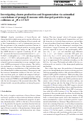 Cover page: Investigating charm production and fragmentation via azimuthal correlations of prompt D mesons with charged particles in pp collisions at s=13 TeV