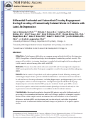 Cover page: Differential prefrontal and subcortical circuitry engagement during encoding of semantically related words in patients with late‐life depression