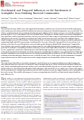 Cover page: Geochemical and Temporal Influences on the Enrichment of Acidophilic Iron-Oxidizing Bacterial Communities