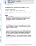 Cover page: Effects of Arytenoid Adduction Suture Position on Voice Production and Quality