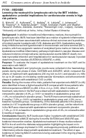 Cover page: Lowering the neutrophil to lymphocyte ratio by the BET inhibitor, apabetalone: potential implications for cardiovascular events in high risk patients