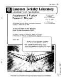 Cover page: ACCELERATION UNITS FOR THE INDUCTION LINAC SYSTEMS EXPERIMENT (ILSE)