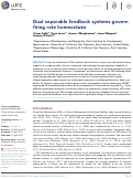 Cover page: Dual separable feedback systems govern firing rate homeostasis