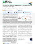 Cover page: Elucidating the Mechanism of Metabolism of Cannabichromene by Human Cytochrome P450s.