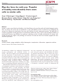Cover page: May the force be with you: Transfer of healthy mitochondria from stem cells to stroke cells