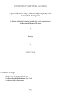 Cover page: Lipases of Branched Fatty Acid Esters of Hydroxy Fatty Acids in Drosophila melanogaster