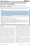 Cover page: CtIP Is Required to Initiate Replication-Dependent Interstrand Crosslink Repair