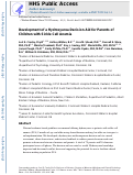 Cover page: Development of a Hydroxyurea Decision Aid for Parents of Children With Sickle Cell Anemia