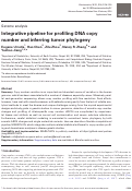 Cover page: Integrative pipeline for profiling DNA copy number and inferring tumor phylogeny.