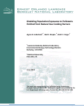 Cover page: Modeling Population Exposures to Pollutants Emitted from Natural Gas Cooking Burners