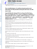 Cover page: The cost-effectiveness of a resilience-based psychosocial intervention for HIV prevention among MSM in India.