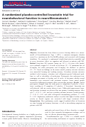 Cover page: A randomized placebo‐controlled lovastatin trial for neurobehavioral function in neurofibromatosis I