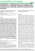 Cover page: Identification of Collimonas gene loci involved in the biosynthesis of a diffusible secondary metabolite with broad‐spectrum antifungal activity and plant‐protective properties