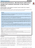 Cover page: Pyrazinamide resistance, Mycobacterium tuberculosis lineage and treatment outcomes in San Francisco, California.