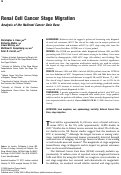 Cover page: Renal cell cancer stage migration
