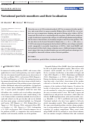 Cover page: Variational particle smoothers and their localization