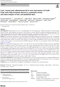 Cover page: Liver, visceral and subcutaneous fat in men and women of South Asian and white European descent: a systematic review and meta-analysis of new and published data