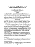 Cover page: A Two-stage Categorization Model of Family Resemblance Sorting