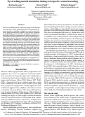 Cover page: Eye-tracking mental simulation during retrospective causal reasoning