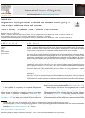 Cover page: Alignment in local approaches to alcohol and cannabis control policy: A case study of California cities and counties