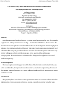 Cover page of Dramatic Polilcy Shifts and Methodical Institutional Modifications: Developing an Indicator of Unemployment