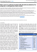 Cover page: Skin cancer in patients treated with photobiomodulation for alopecia: a retrospective chart review