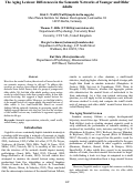Cover page: The Aging Lexicon: Differences in the Semantic Networks of Younger and OlderAdults