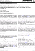 Cover page: Mixed higher-order anisotropic flow and nonlinear response coefficients of charged particles in PbPb collisions at sNN=2.76 and 5.02 TeV.