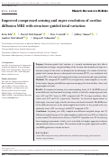 Cover page: Improved compressed sensing and super-resolution of cardiac diffusion MRI with structure-guided total variation.