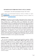 Cover page: Site response in NEHRP Provisions and NGA models