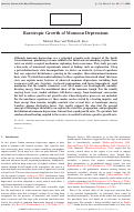 Cover page: Barotropic growth of monsoon depressions