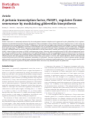 Cover page: A petunia transcription factor, PhOBF1 , regulates flower senescence by modulating gibberellin biosynthesis