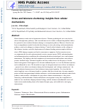 Cover page: Stress and telomere shortening: Insights from cellular mechanisms