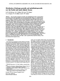 Cover page: Distribution of hydrogen peroxide and methylhydroperoxide over the Pacific and South Atlantic Oceans